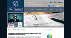 Desktop Screenshot of givnerkaye.com