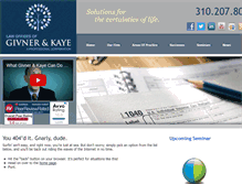 Tablet Screenshot of givnerkaye.com